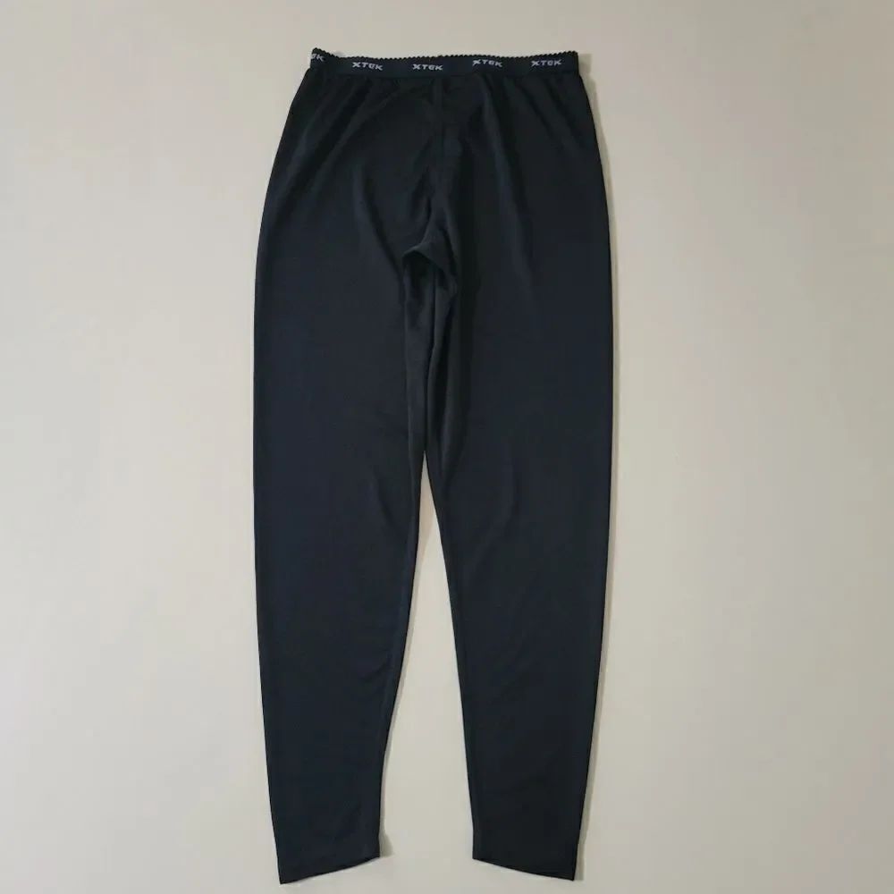 XTEK Women's Black Performance Long Sleeve Base Layer Long Underwear Pant